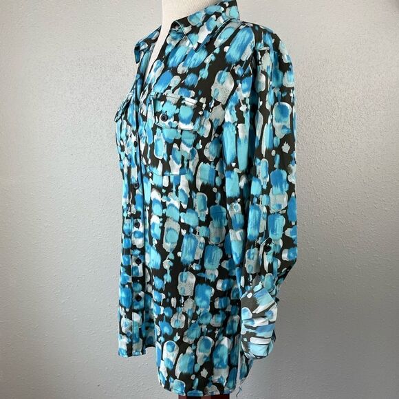 Notations Button Down Shirt Size M EUC - Picture 3 of 8